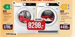 Skousen AEG VASKEMASKINE LR732G86W + AEG TØRRETUMBLER TR832W84G tilbud