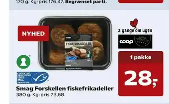 SuperBrugsen Smag Forskellen fiskefrikadeller tilbud