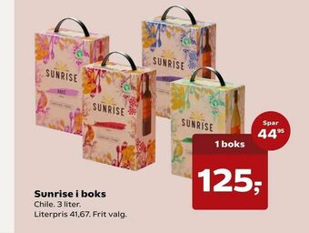 SuperBrugsen Sunrise i boks tilbud