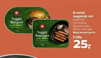 SuperBrugsen K-salat vegansk ret tilbud