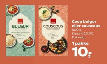 SuperBrugsen Coop bulgur eller couscous tilbud