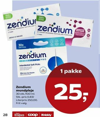 SuperBrugsen Zendium mundpleje tilbud