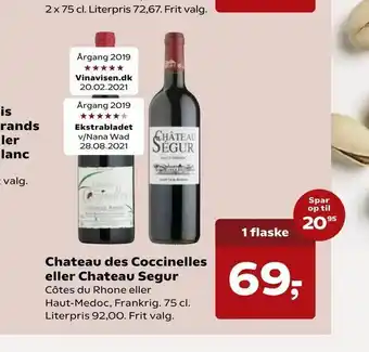 SuperBrugsen Chateau des Coccinelles tilbud
