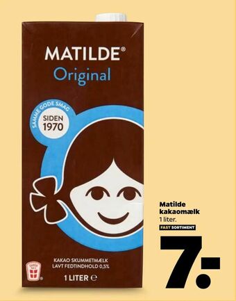 Netto Matilde kakaomælk tilbud