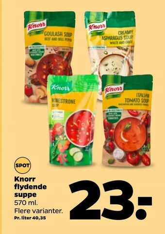 Netto Knorr flydende suppe tilbud