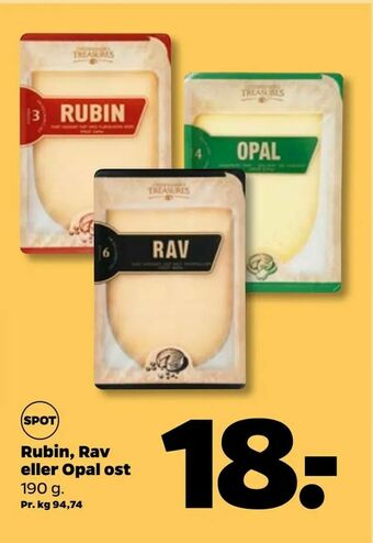 Netto Rubin, Rav eller Opal ost tilbud