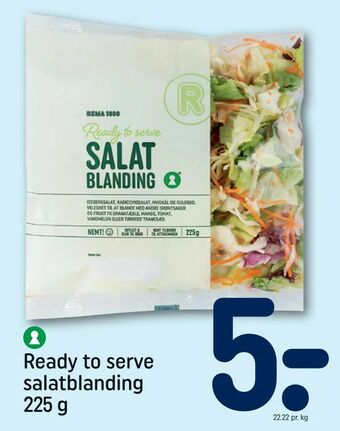 REMA 1000 Ready to serve salatblanding tilbud