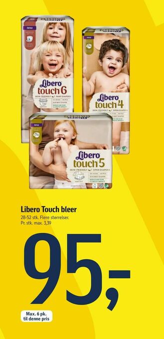 Føtex Libero Touch bleer tilbud