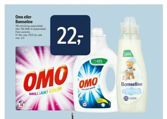 Føtex Omo eller Bamseline tilbud