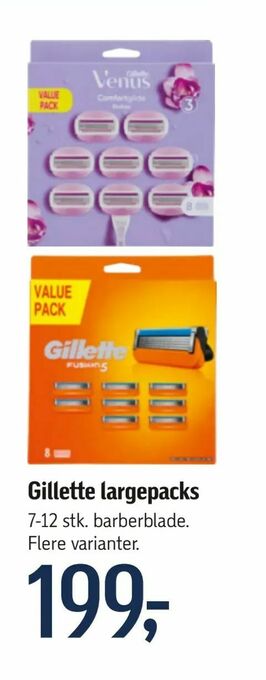 Føtex Gillette largepacks tilbud