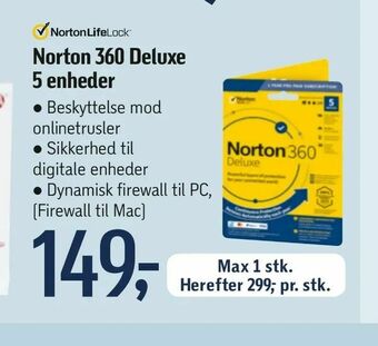 Føtex Norton 360 Deluxe 5 enheder tilbud