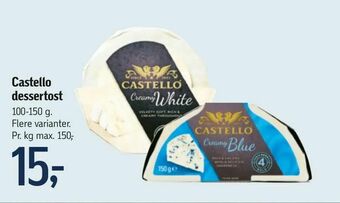 Føtex Castello dessertost tilbud