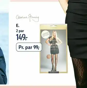 Føtex Caroline Fleming nylon strømpebukser tilbud