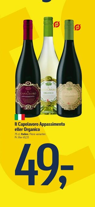 Føtex Il Capolavoro Appassimento eller Organico tilbud