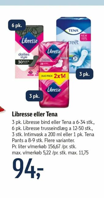 Føtex Libresse eller Tena tilbud