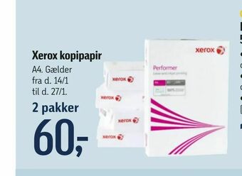 Føtex Xerox kopipapir tilbud