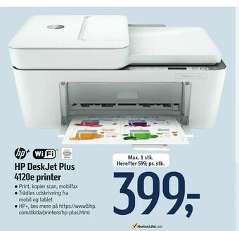 Føtex HP DeskJet Plus 4120e printer tilbud