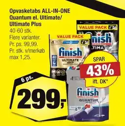 Calle Opvasketabs ALL-IN-ONE Quantum el. Ultimate/ Ultimate Plus tilbud