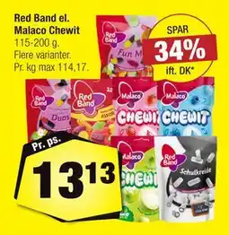Calle Red Band el. Malaco Chewit tilbud