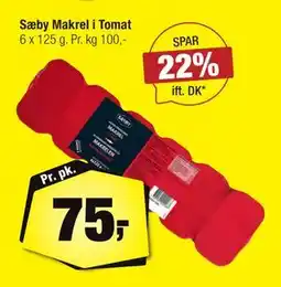 Calle Sæby Makrel i Tomat tilbud
