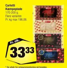 Calle Carletti Kæmpeplade tilbud