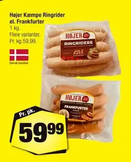 Calle Højer Kæmpe Ringrider el. Frankfurter tilbud
