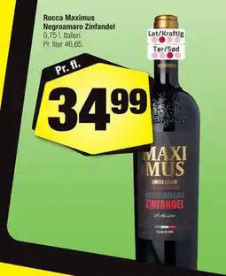 Calle Rocca Maximus Negroamaro Zinfandel tilbud