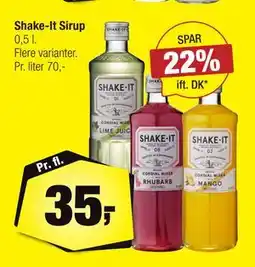 Calle Shake-It Sirup tilbud