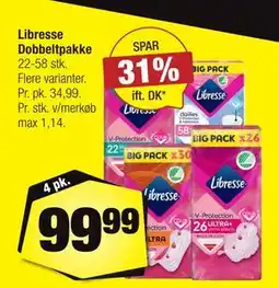 Calle Libresse Dobbeltpakke tilbud