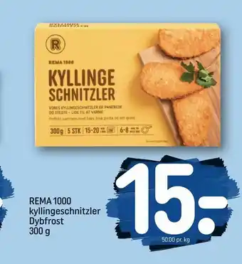 REMA 1000 REMA 1000 kyllingeschnitzler Dybfrost tilbud