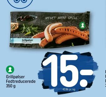 REMA 1000 Grillpølser Fedtreducerede tilbud