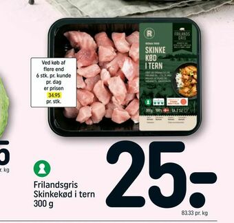 Frilandsgris Skinkekød i tern