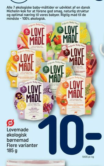 REMA 1000 Lovemade økologisk børnemad tilbud