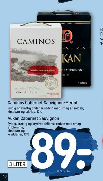 REMA 1000 Aukan Cabernet Sauvignon tilbud