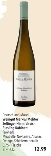 Citti Weingut Markus Molitor Zeltinger Himmelreich Riesling Kabinett tilbud
