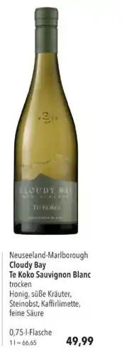 Citti Cloudy Bay Te Koko Sauvignon Blanc tilbud
