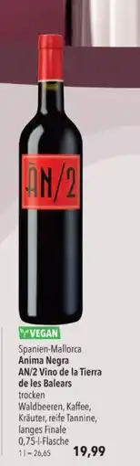 Citti Anima Negra AN/2 Vino de la Tierra de les Balears tilbud