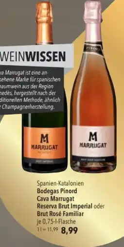 Citti Bodegas Pinord Cava Marrugat Reserva Brut Imperial oder Brut Rosé Familiar tilbud
