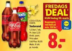 Lidl COCA-COLA/ FANTA Sodavand tilbud