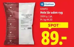 Lidl DANPO Hele lår uden ryg tilbud