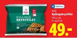 Lidl ROSE Kyllingebrystfilet tilbud