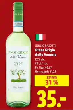 Lidl GIULIO PASOTTI Pinot Grigio delle Venezie tilbud