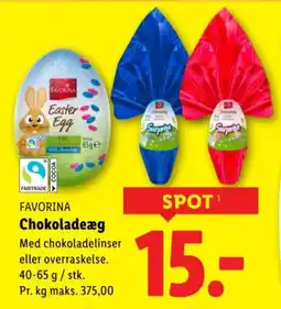Lidl FAVORINA Chokoladeæg tilbud