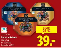 Lidl J. D. GROSS Petit chokolade tilbud