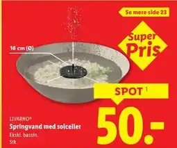 Lidl Springvand med solceller tilbud