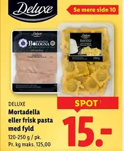 Lidl Mortadella eller frisk pasta med fyld tilbud