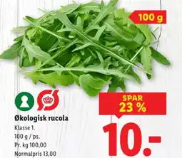 Lidl Økologisk rucola tilbud