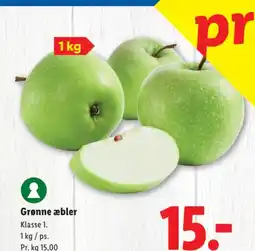 Lidl Grønne æbler tilbud