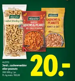 Lidl ALESTO Jord-, cashewnødder eller peanuts tilbud