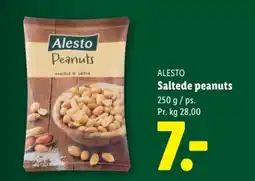 Lidl ALESTO Saltede peanuts tilbud